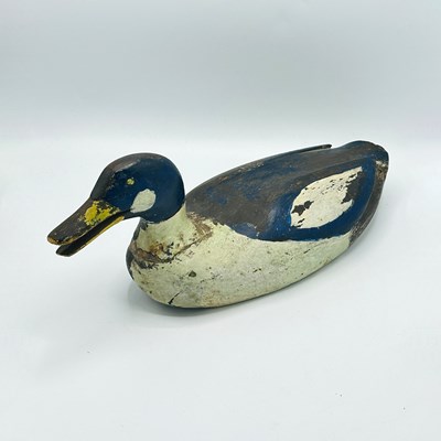 Lot Carved and Painted Duck Decoy