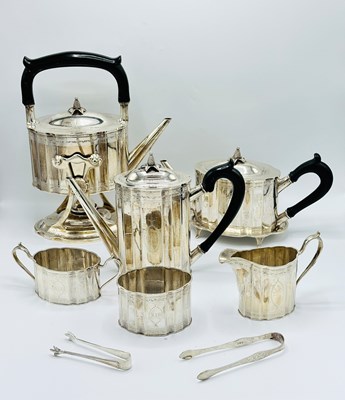 Lot 1096 - American Sterling Silver Coffee and Tea Service with Tray