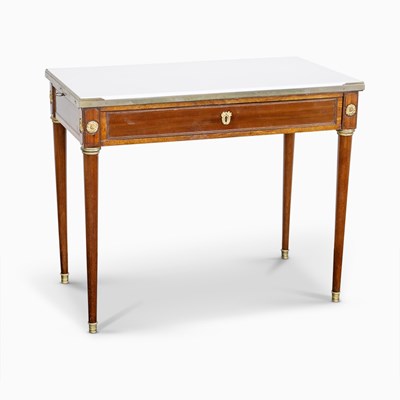 Lot 1128 - Louis XVI Gilt-Bronze Mounted Mahogany Writing Desk