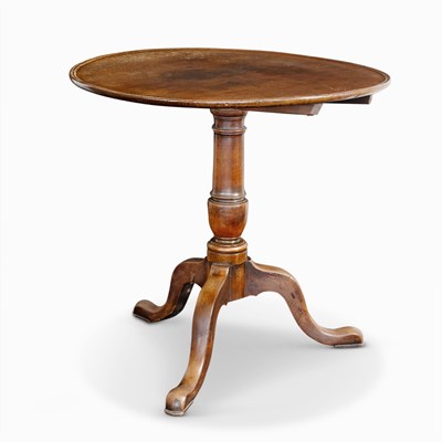 Lot 1142 - George III Mahogany Tilt-Top Tea Table