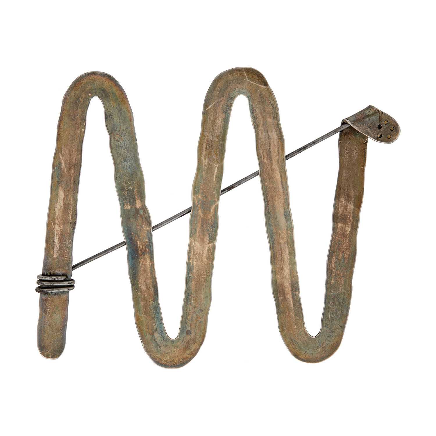 Lot 86 - Alexander Calder Untitled Silver and Steel Wire "A Pin"