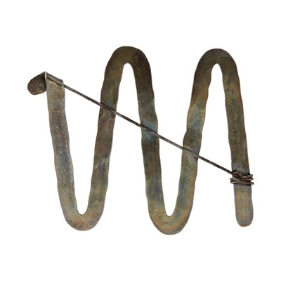 Lot 86 - Alexander Calder Untitled Silver and Steel Wire "A Pin"