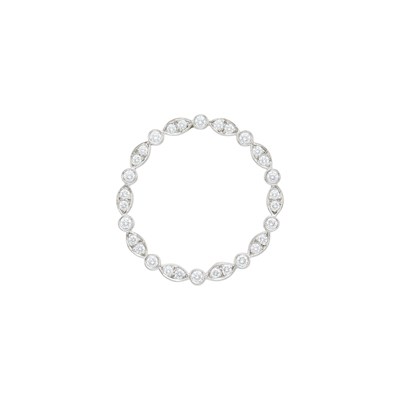 Lot 2072 - Tiffany & Co. Platinum and Diamond Circle Brooch
