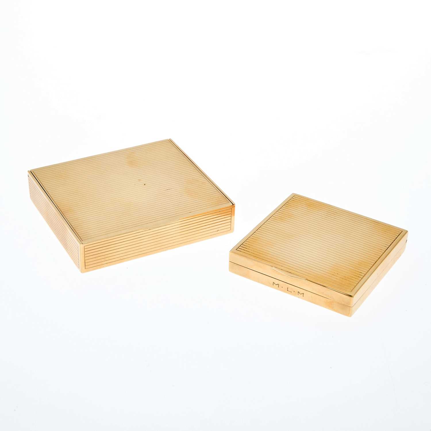 Lot 199 - Tiffany & Co. Two Gold Compacts