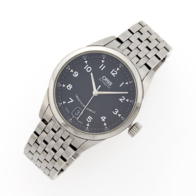 Lot 2230 - Oris Gentleman's Stainless Steel Wristwatch, Ref. 7505