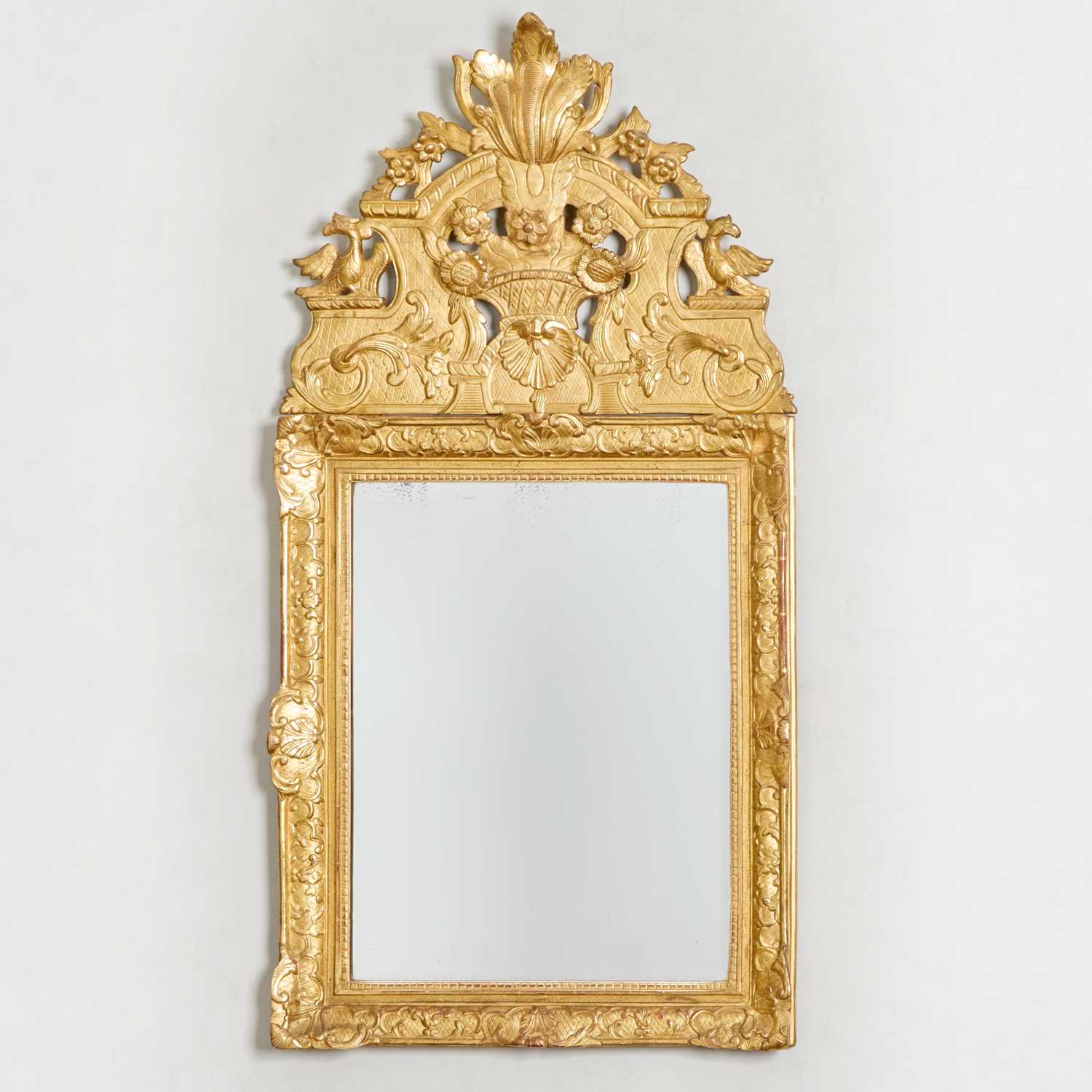 Lot 224 - Régence Giltwood Mirror
