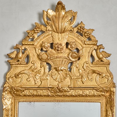Lot 224 - Régence Giltwood Mirror