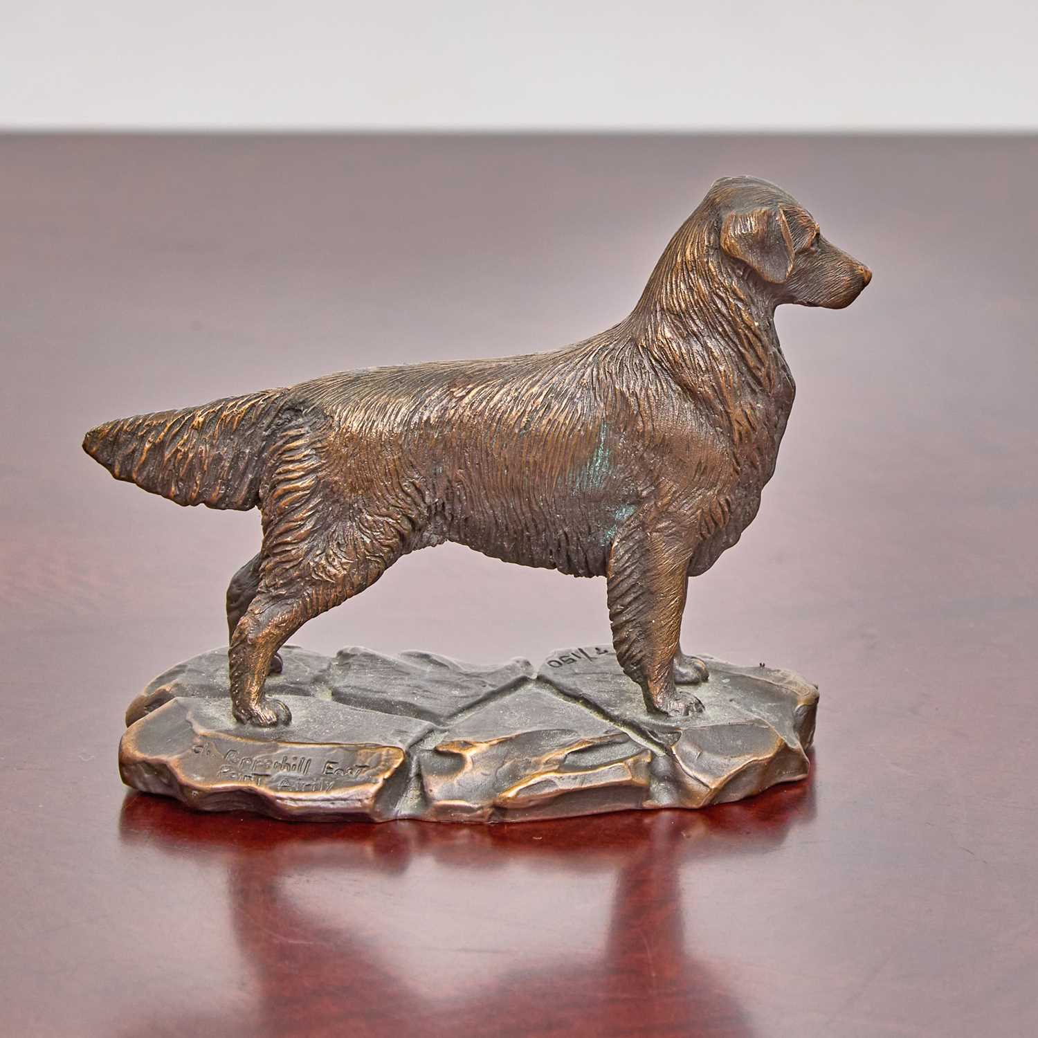 Lot 344 - Virginia Perry Gardiner Bronze Figure of a Retriever