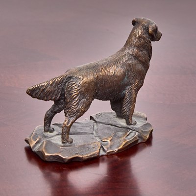 Lot 344 - Virginia Perry Gardiner Bronze Figure of a Retriever