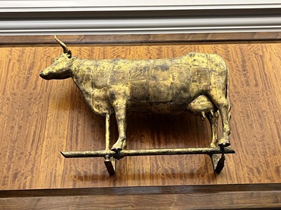 Lot 320 - American Gilt-Copper Cow Weathervane