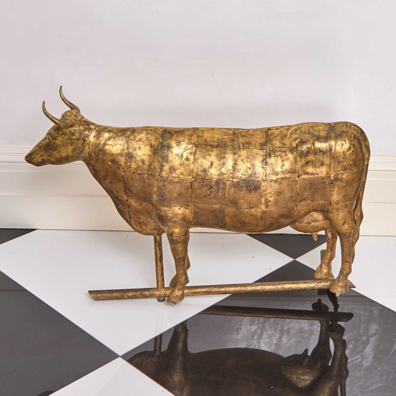 Lot 320 - American Gilt-Copper Cow Weathervane