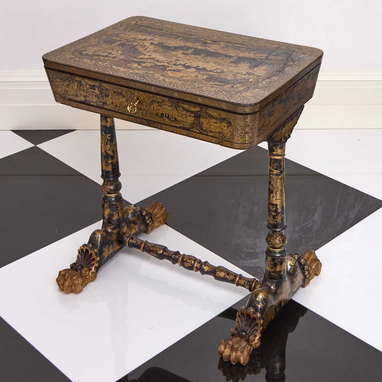 Lot 140 - Chinese Export Lacquer Work Table