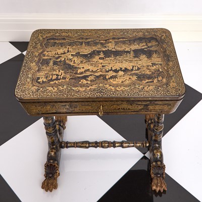 Lot 140 - Chinese Export Lacquer Work Table