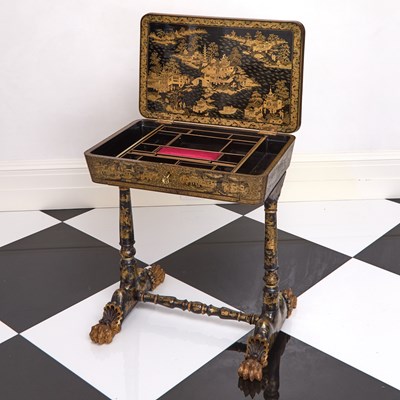 Lot 140 - Chinese Export Lacquer Work Table