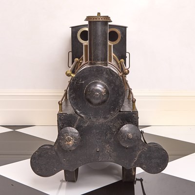 Lot 219 - Continental Painted Metal and Brass Prins Hendrik Model Locomotive Steam Engine