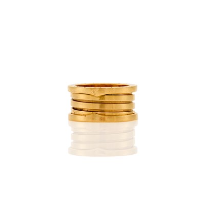 Lot 1198 - Bulgari Gold 'B-Zero1' Band Ring