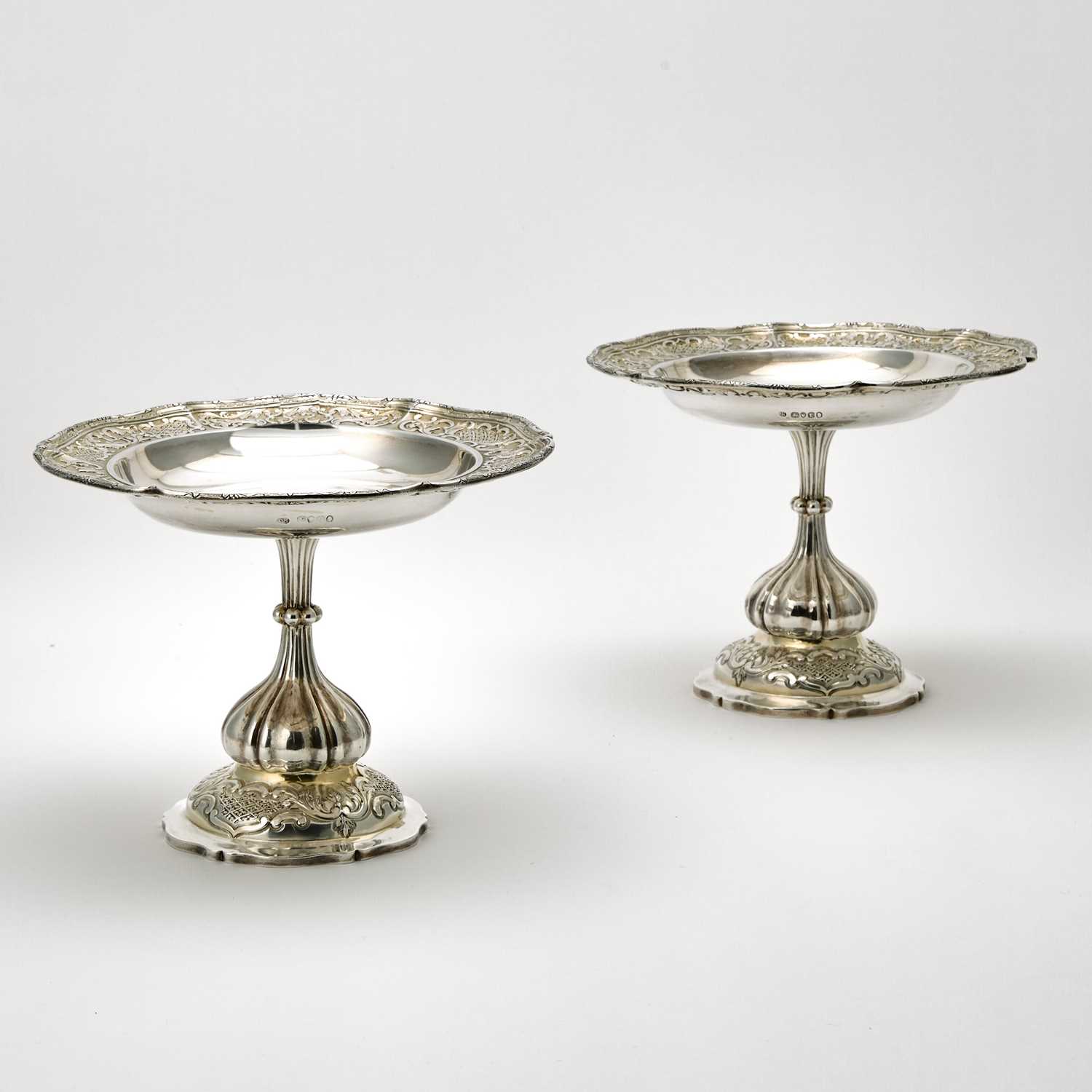 Lot 125 - Pair of William IV Sterling Silver Footed Plates