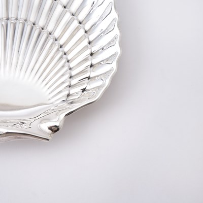 Lot 127 - Gorham for Cartier Sterling Silver Shell-Form Dish