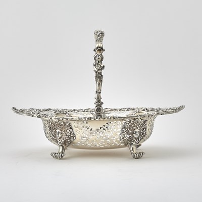 Lot 117 - Victorian Sterling Silver Gilt Cake Basket