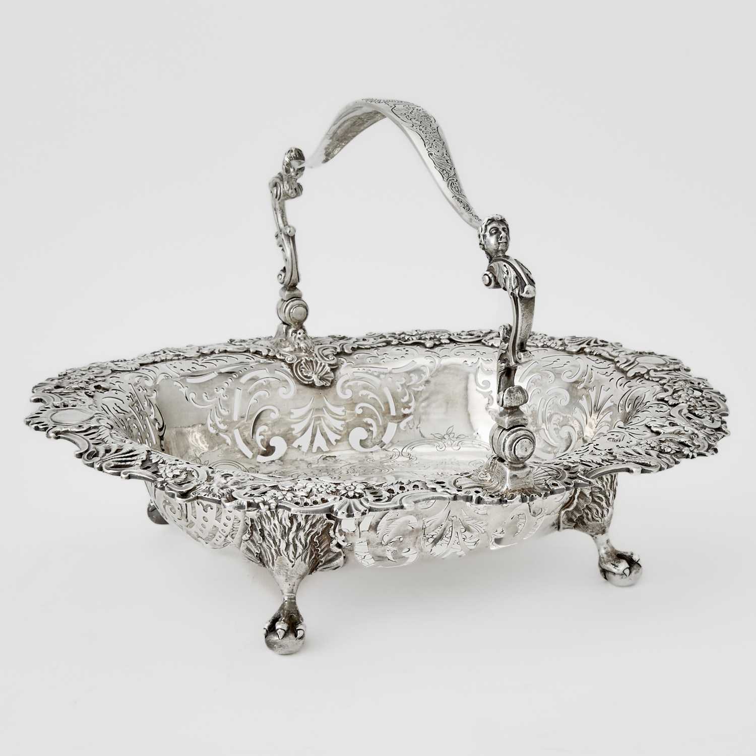 Lot 102 - George II Sterling Silver Cake Basket