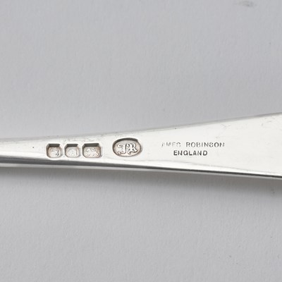 Lot 104 - English Sterling Silver "Hanoverian" Pattern Flatware Service