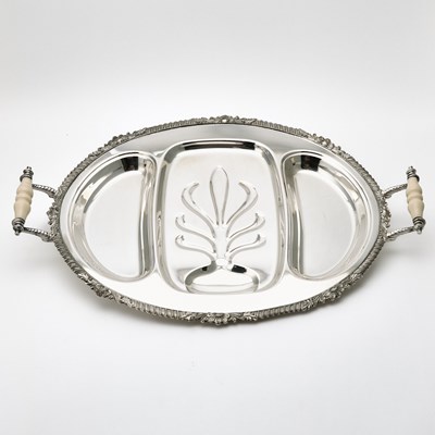 Lot 105 - Two Silver Plated Two Handled Trays