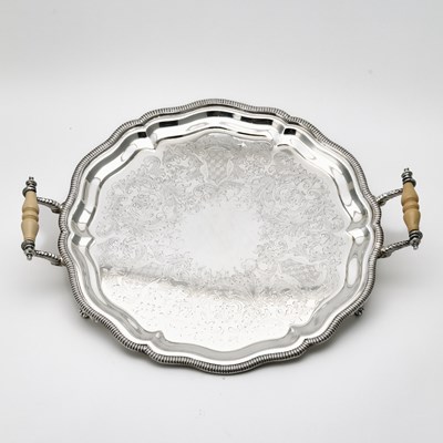 Lot 105 - Two Silver Plated Two Handled Trays