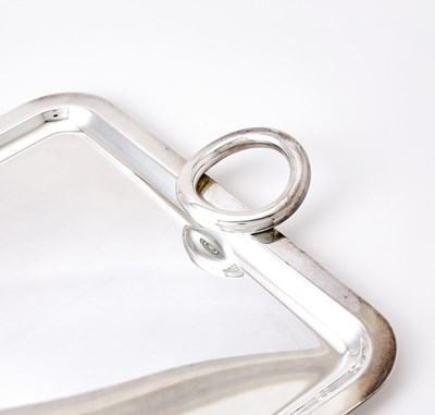 Lot 119 - Christofle Silver-Plated Two-Handled Serving Tray