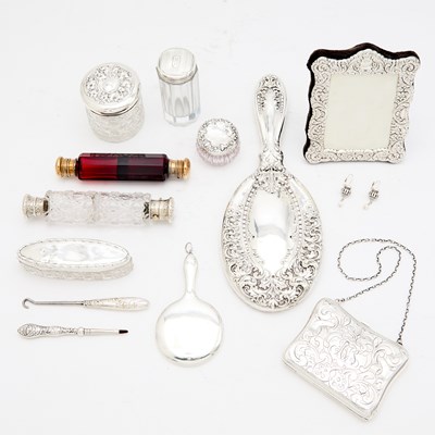 Lot 108 - Assorted Sterling Silver Vanity Table Articles