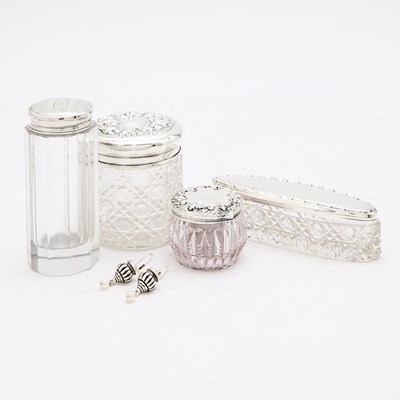 Lot 108 - Assorted Sterling Silver Vanity Table Articles