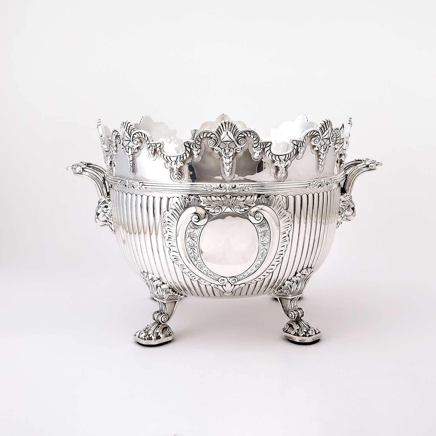 Lot 116 - Victorian Sterling Silver Monteith Centerpiece Bowl