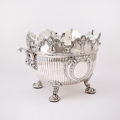 Lot 116 - Victorian Sterling Silver Monteith Centerpiece Bowl