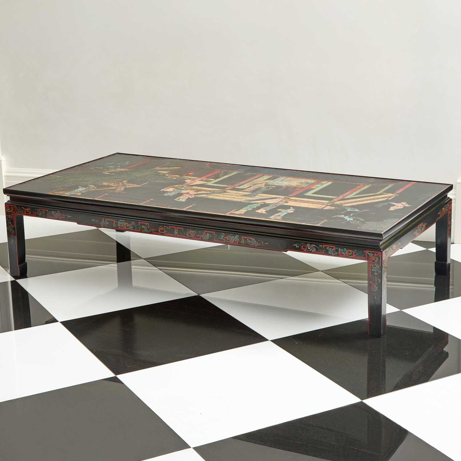 Lot 156 - Chinese Low Table with Coromandel Panel
