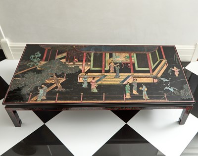 Lot 156 - Chinese Low Table with Coromandel Panel