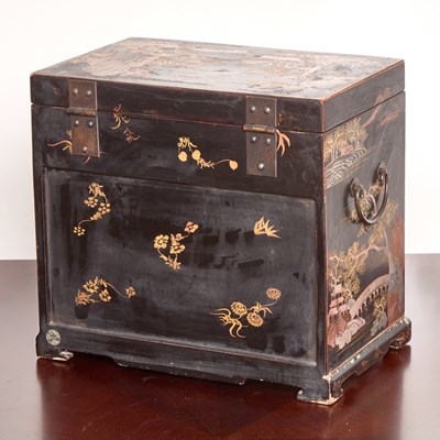 Lot 155 - Painted Chinese Table Chest Fitted with Drawers