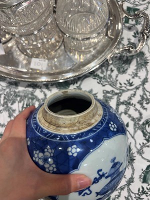 Lot 142 - Three Chinese Blue and White Porcelain Ginger Jars