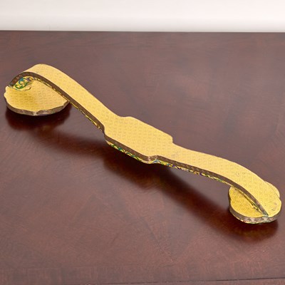Lot 159 - Chinese Jade-Inset Cloisonné Enamel Ruyi Scepter