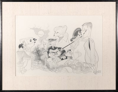 Lot 63 - Al Hirschfeld presents Mary Tyler Moore and Dick Van Dyke in the CBS Wednesday Night Lineup