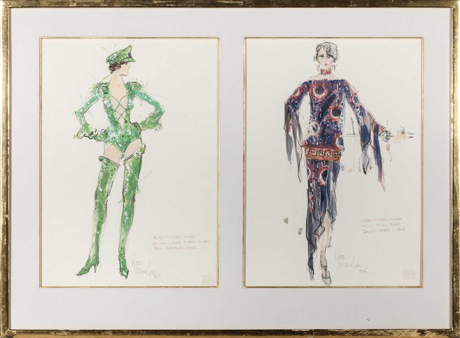 Lot 76 - Two Original Pete Menafee Costume Designs for Mary's Incredible Dream