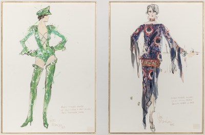 Lot 76 - Two Original Pete Menafee Costume Designs for Mary's Incredible Dream