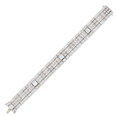 Lot 11 - Platinum and Diamond Bracelet