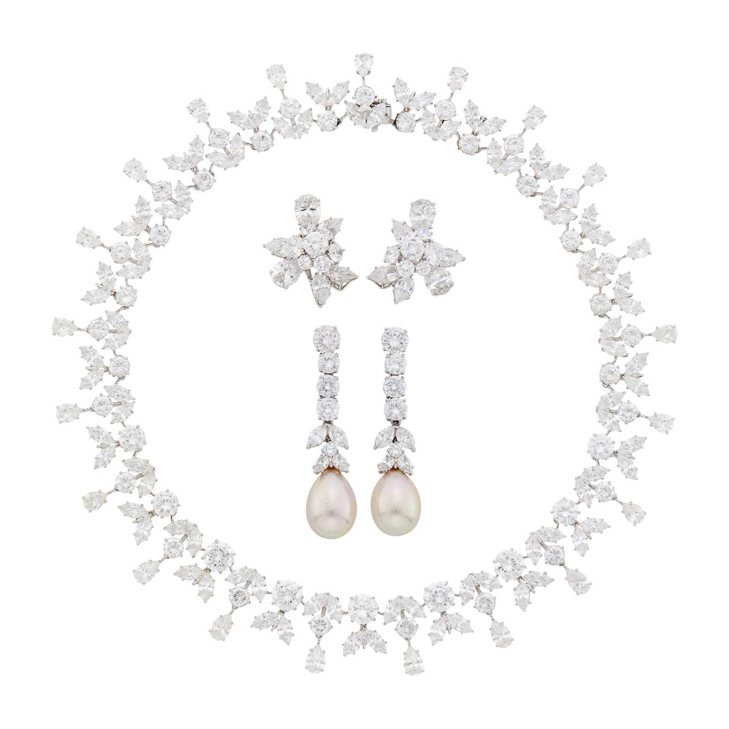Lot 19 - Group of White Gold, Metal, Cubic Zirconia and Imitation Pearl Jewelry