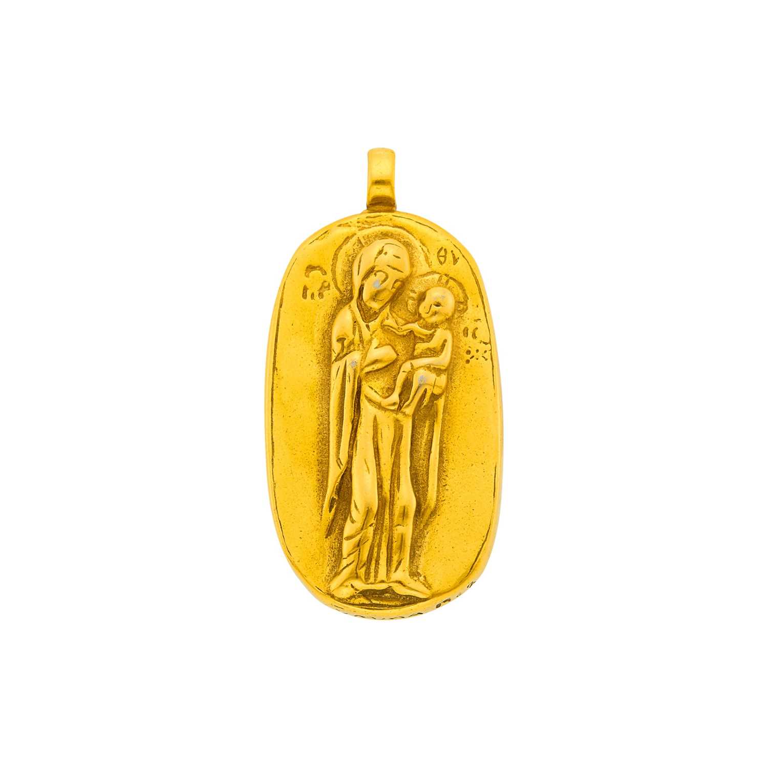 Lot 4 - The Metropolitan Museum of Art Gilt-Metal Pendant