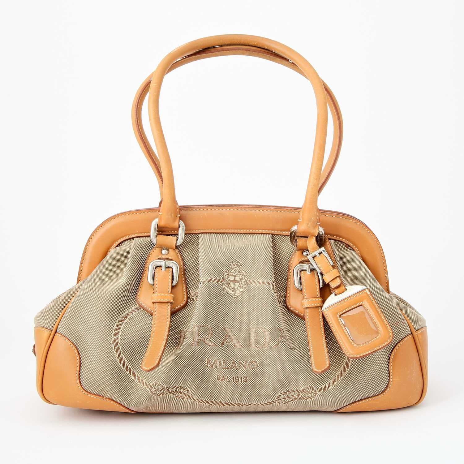 Lot 42 - Prada Canapa Logo Frame Bag