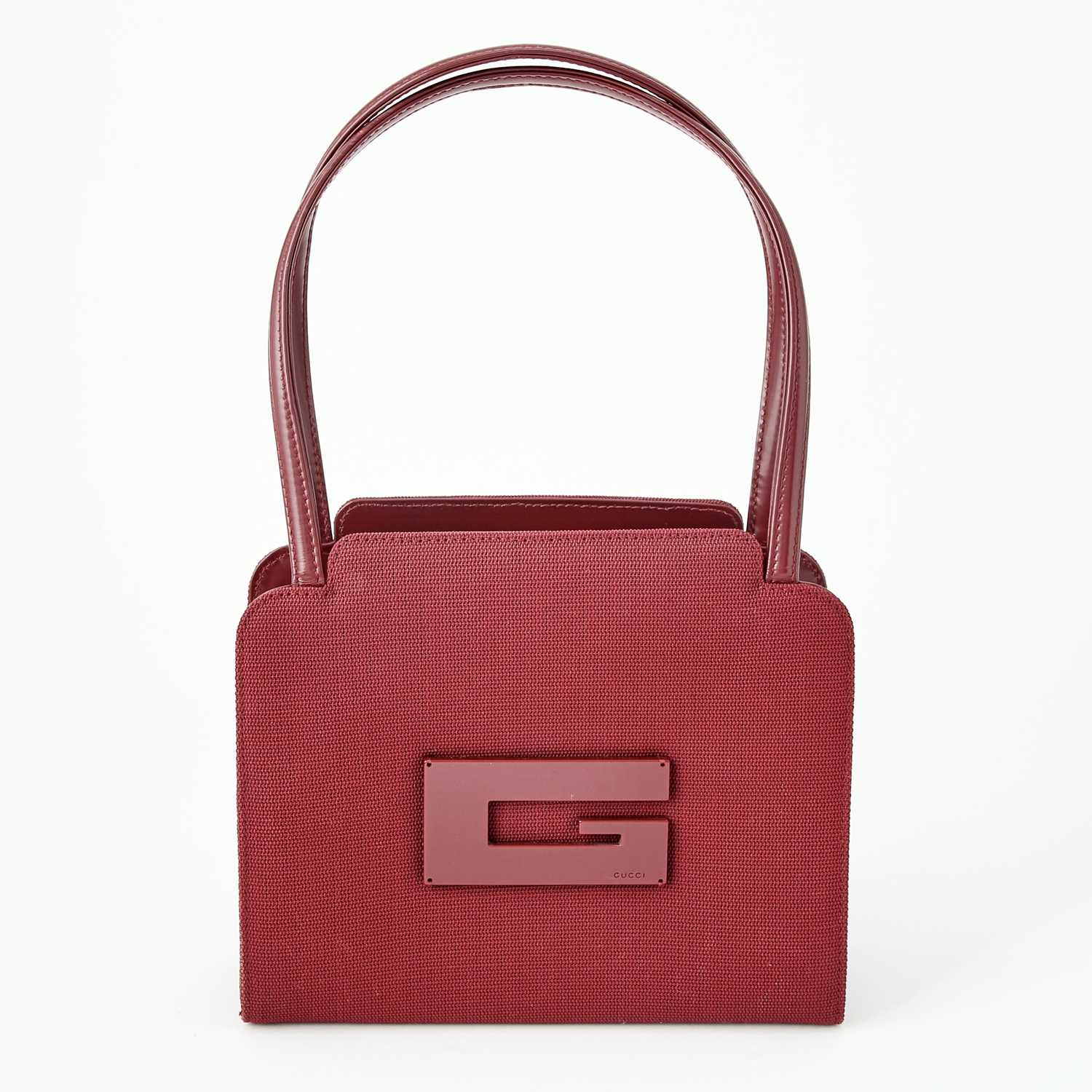 Lot 50 - Gucci Red Fabric and Leather Bag