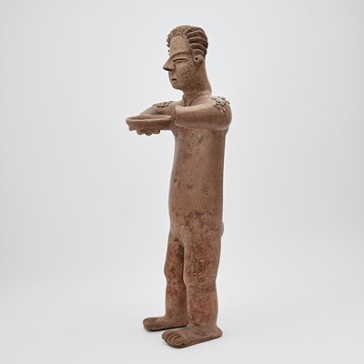 Lot 194 - Tall Colima Standing Male Figure
