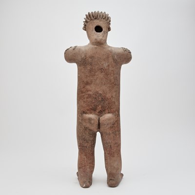 Lot 194 - Tall Colima Standing Male Figure