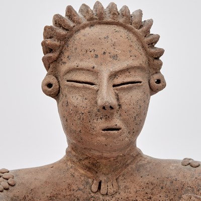 Lot 194 - Tall Colima Standing Male Figure