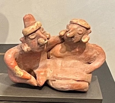 Lot 188 - Nayarit Pottery Co-joined Seated Couple
