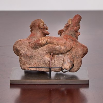 Lot 188 - Nayarit Pottery Co-joined Seated Couple